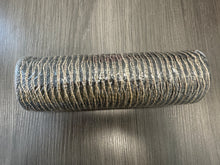 Load image into Gallery viewer, 10" Polypro Mesh Ribbon : Black, Jute Thin Stripe (10 Yards)