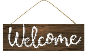 Welcome Everyday Wooden Sign : - 15 Inches x 5 Inches