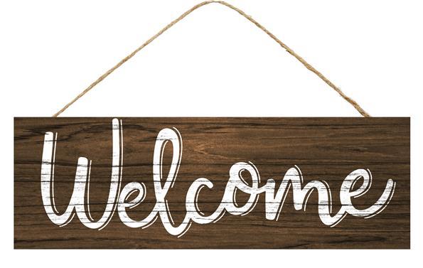 Welcome Everyday Wooden Sign : - 15 Inches x 5 Inches