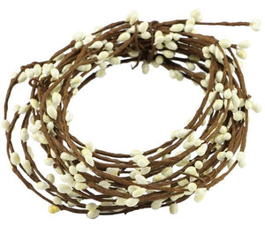 Pip Berry Garland : Cream Ivory - 21.5 Feet Long