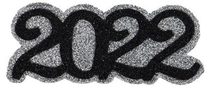 2022 Glitter : Silver Black - 4.75 Inches x 2 Inches