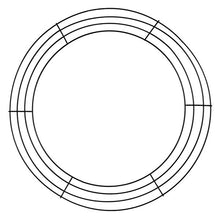 Load image into Gallery viewer, 16" Wire Wreath Frame Ring, DIY Craft Supply, Metal Base for Door Wreath
