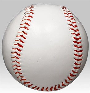 3"Dia Painted Softball Ornament red/white