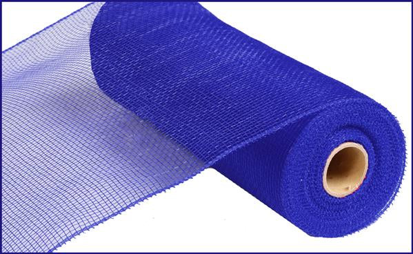 Deco Poly Mesh Ribbon : Non Metallic Royal Blue - 10 Inches x 10 Yards (30 Feet)