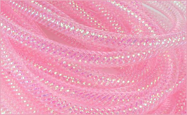 Deco Jute Flex Tubing : Pink - 8mm x 30 Yards (90 Feet)