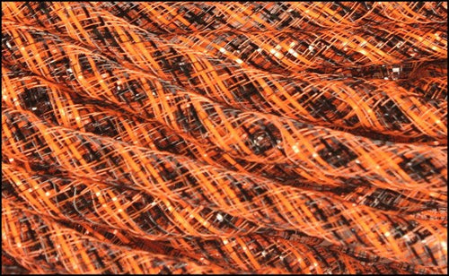 Deco Flex Tubing : Black Orange - 8mm x 30 Yards (90 Feet)