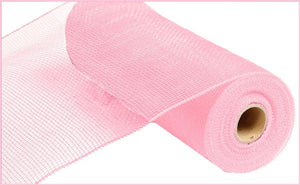 Deco Poly Mesh Ribbon : Value Pink - 10 Inches x 10 Yards (30 Feet)