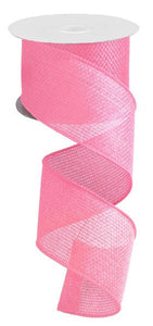 Solid Wired Ribbon : Pink - 2.5 Inches x 10 Yards (30 Feet)