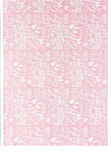 72-inch Rectangle Polyester Table Runner Girl Baby Shower, Restaurant Banquet Pink White