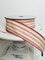 Red and cream stripe Ticking Stripe Ribbon - Red/Beige - 1.5 Inches x 10 Yards (30 Feet)