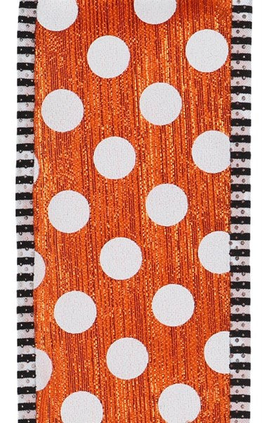 Medium Polka Dot/Stripe - 2.5 Inches x 10 Yards (30 Feet)