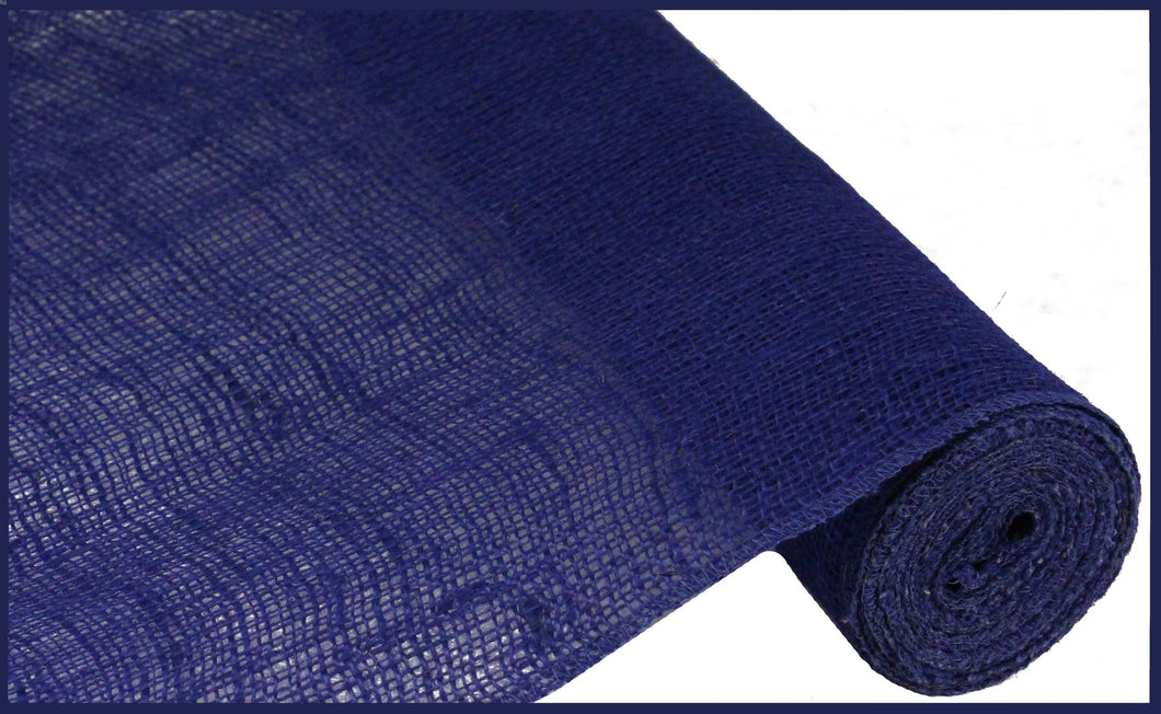 Loose Weave Colorfast Burlap : Royal Blue - 18 Inches x 10 Yards (30 Feet)