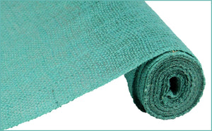 Loose Weave Colorfast Burlap : Turquoise Blue - 18 Inches x 10 Yards (30 Feet)