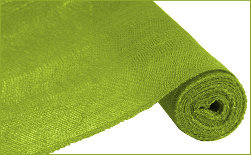 Loose Weave Colorfast Burlap : Lime Apple Green - 18 Inches x 10 Yards (30 Feet)