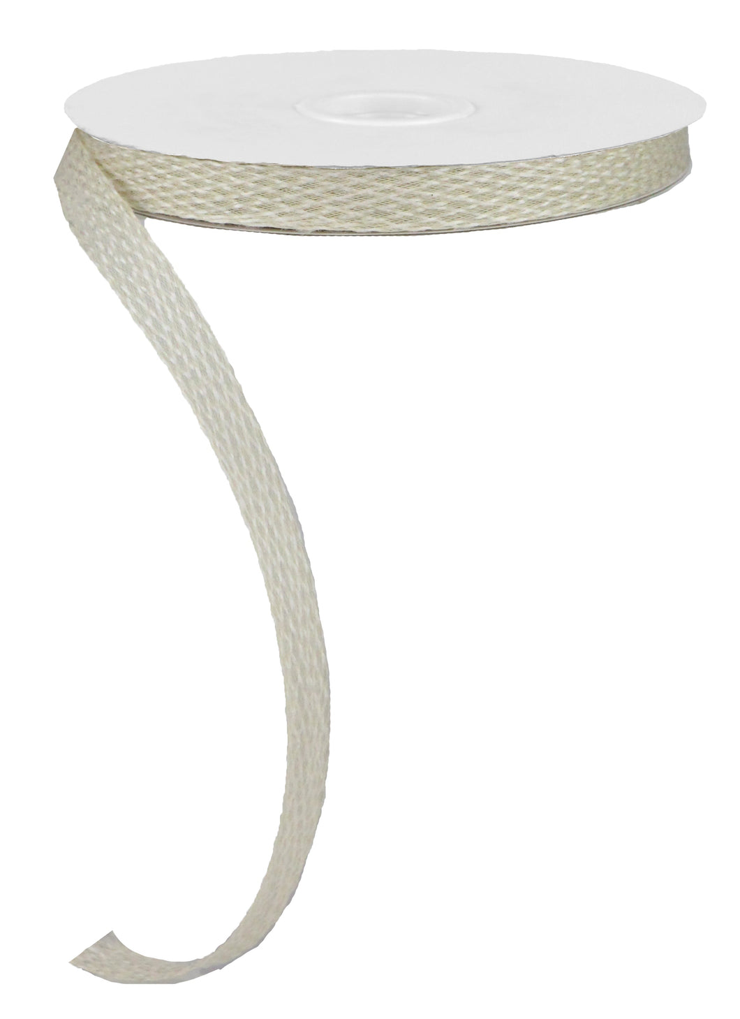 Faux Jute Corsage Ribbon : Cream Ivory - 0.5 Inches x 25 Yards (75 Feet)