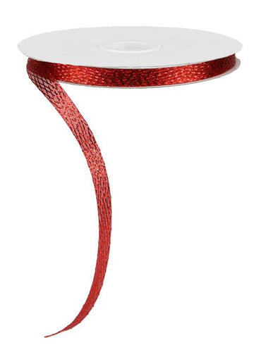 Iridescent Corsage Ribbon : Red - 0.5 Inches x 30 Yards (90 Feet)