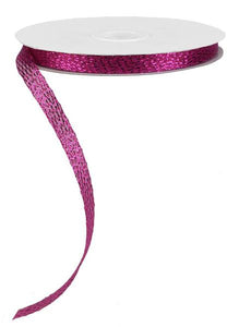 Iridescent Corsage Ribbon : Fuschia Pink - 0.5 Inches x 30 Yards (90 Feet)