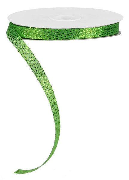 Iridescent Corsage Ribbon : Lime Green - 0.5 Inches x 30 Yards (90 Feet)