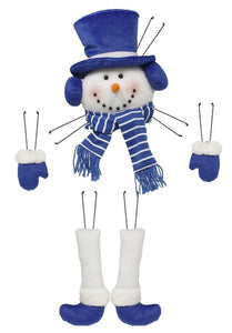 5 Pc 31"H Snowman Decor Kit Color: Blue/White