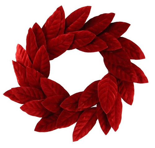 Red Christmas Magnolia Wreath, Magnolia Leaf Door Wreath, Farmhouse Housewarming Wreath, Wedding Gift, Large 20 Inch