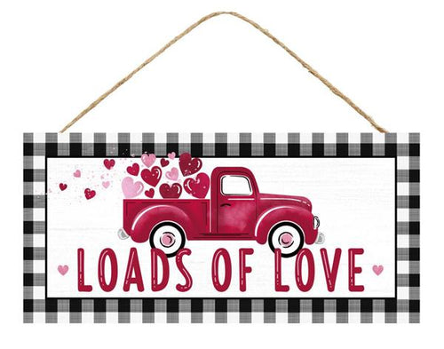 Loads of Love Wooden Sign - 12 Inches x 12 Inches