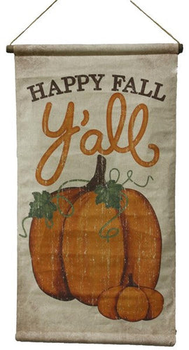 Happy Fall Y'all Mini Banner : - 15.75 Inches Tall