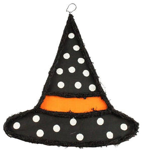 Vine/Fabric Witch Hat - 21 Inches x 19.5 Inches