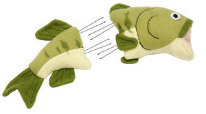 Plush Fish Wreath Decorating Kit : Green Moss Ivory - 7.25 Inches Tall x 19 Inches Wide (2 Pieces)