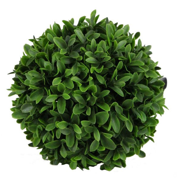 Boxwood Bush Ball for Tiered Tray and Floral Arrangements : Green - 6.5 Inches Round