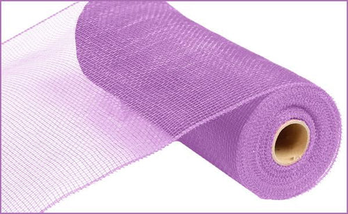 Deco Poly Mesh Ribbon : Non Metallic Lavender Purple - 10 Inches x 10 Yards (30 Feet)