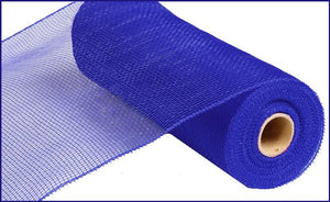 Deco Poly Mesh Ribbon : Non Metallic Royal Blue - 10 Inches x 10 Yards (30 Feet)