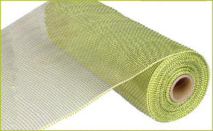 Deco Poly Mesh Ribbon : Non Metallic Moss Green - 10 Inches x 10 Yards (30 Feet)