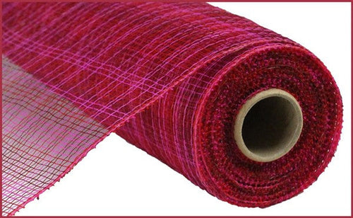 21x10' Metallic Deco Mesh Ribbon for Wreaths Swag & Decorating 3 Gre 1 Red  1Gol