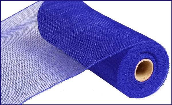 Deco Poly Mesh Ribbon : Value Royal Blue - 10 Inches x 10 Yards (30 Feet)