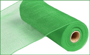 Deco Poly Mesh Ribbon : Value Lime Green - 10 Inches x 10 Yards (30 Feet)