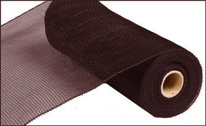 Deco Poly Mesh Ribbon : Value Chocolate - 10 Inches x 10 Yards (30 Feet)
