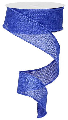 Solid Wired Ribbon : Royal Blue - 1.5 Inches x 10 Yards (30 Feet)