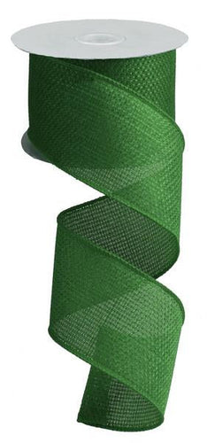 Solid Wired Ribbon : Emerald Green - 2.5 Inches x 10 Yards (30 Feet)