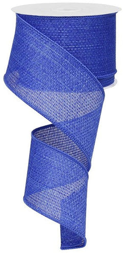 Solid Wired Ribbon : Royal Blue - 2.5 Inches x 10 Yards (30 Feet)