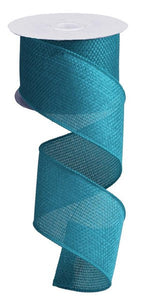 Solid Wired Ribbon : Turquoise Blue - 2.5 Inches x 10 Yards (30 Feet)