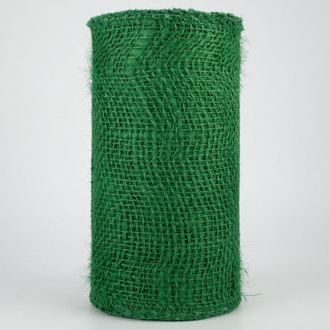 Loose Weave Colorfast Burlap : Emerald Green - 6 Inches x 10 Yards (30 Feet)