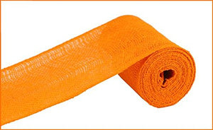Loose Weave Colorfast Burlap : Orange - 6 Inches x 10 Yards (30 Feet)