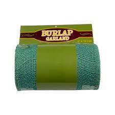 Loose Weave Colorfast Burlap : Turkish Blue - 6 Inches x 10 Yards (30 Feet)