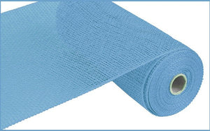 Poly Burlap Mesh Ribbon : Solid Blue - 10 Inches x 10 Yards (30 Feet)
