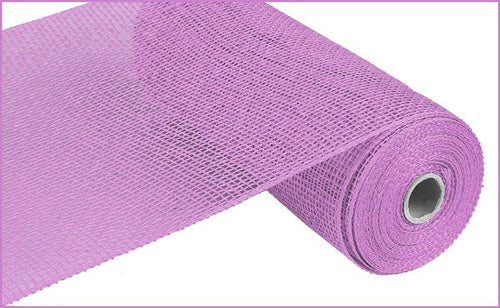 Poly Burlap Mesh Ribbon : Solid Lavender Purple - 10 Inches x 10 Yards (30 Feet)