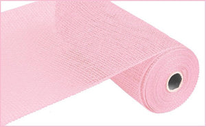 Poly Burlap Mesh Ribbon : Solid Light Pink - 10 Inches x 10 Yards (30 Feet)