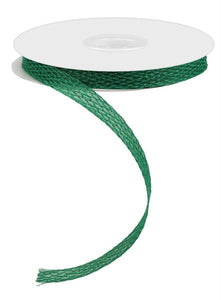Faux Jute Corsage Ribbon : Emerald Green - 0.5 Inches x 25 Yards (75 Feet)