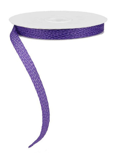 Faux Jute Corsage Ribbon : Dark Purple - 0.5 Inches x 25 Yards (75 Feet)