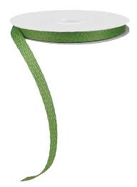 Faux Jute Corsage Ribbon : Moss Green - 0.5 Inches x 25 Yards (75 Feet)