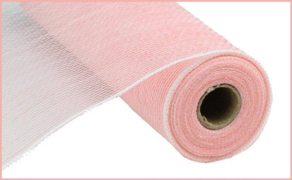 Iridescent Foil Deco Mesh Ribbon : Iridescent Pastel Coral - 10.5 Inches x 10 Yards (30 Feet)